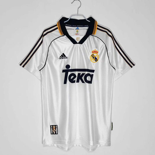 Real Madrid 98-99 Home retro football jersey